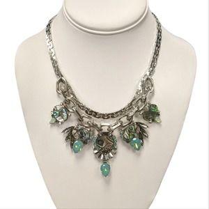 Elizabeth Cole Abalone Bib Necklace